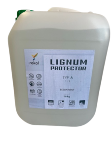 Impregnat Lignum Protector do drewna Rekol Bezbarwny 10 l grzybobójczy pleśnioodporny koncentrat 1:19 (Kopia)